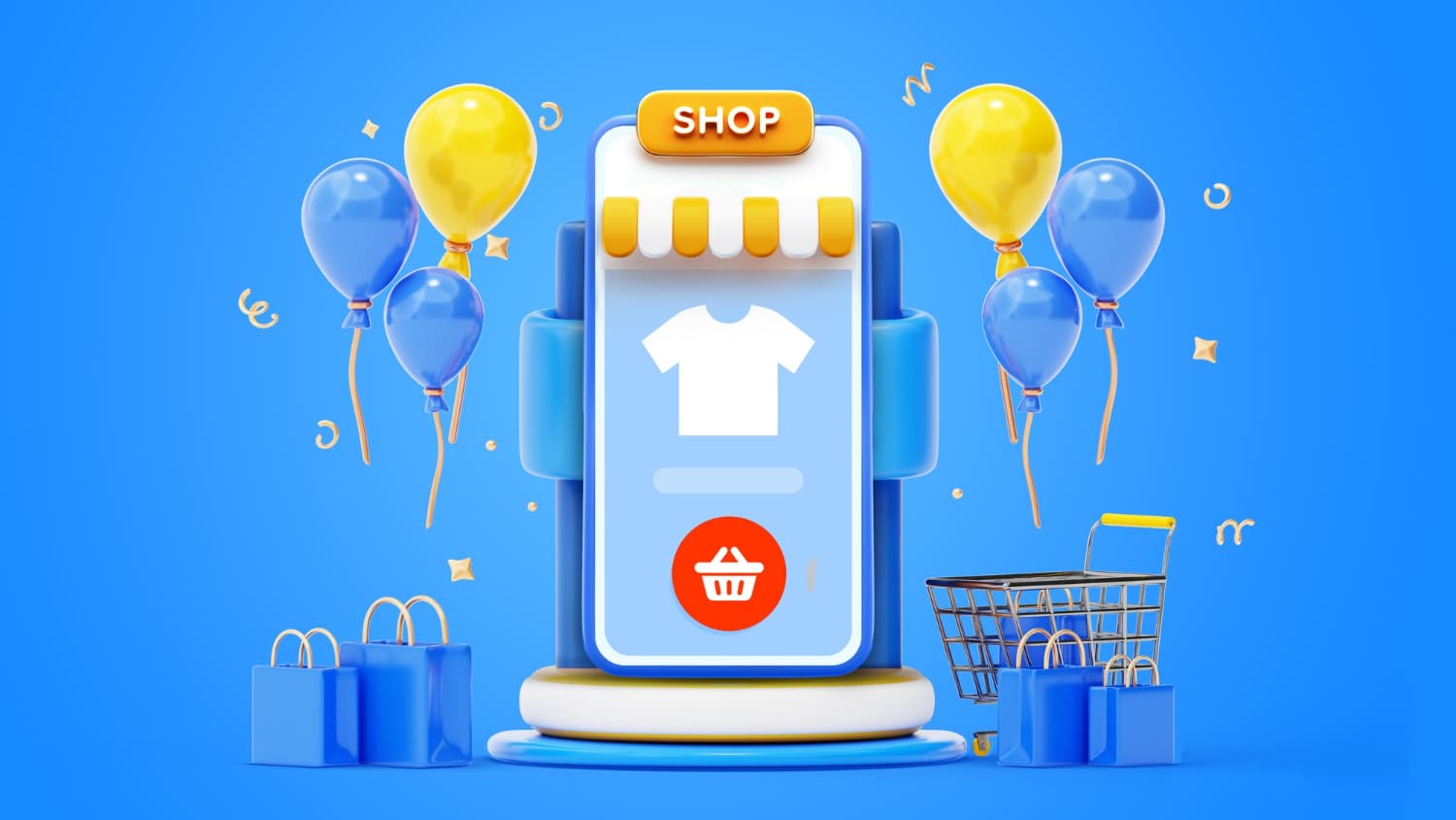 online shopping illustration