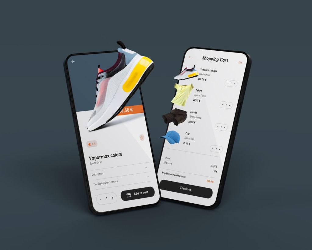 app design with real product